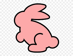 Forest animals with foot prints cartoon style colorful vector. Red Clipart Bunny Black And White Rabbit Outline Png Download 1738328 Pinclipart