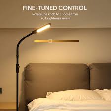 Aukey Stehlampe 12w Led Stufenlos Dimmbar 20 Helligkeitsstufen