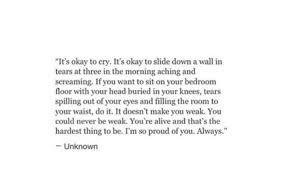 Positive Cry And Quote Image 6230708 On Favim Com