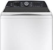 GE Profile™ 5.3 Cu. Ft. White Agitator Top Load Washer with Smarter Wash Technology