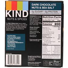 Kind Bars Nuts Spices Dark Chocolate Nuts Sea Salt 12 Bars 1 4 Oz 40 G Each Iherb