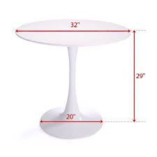 Jaxpety 32 Inch Round Tulip Dining Table Coffee Table In White Elegant Furniture Walmart Com Tulip Dining Table Elegant Furniture Repainting Kitchen Tables