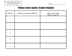 Here S A Useful Graphic Organizer For Analyzing Artifacts Graphic Organizers Social Studies Education