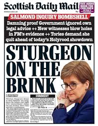 Get daily news from local news reporters and world news updates with live audio & video from our team. Scotland S Papers Sturgeon On The Brink And Furlough Extended Bbc News