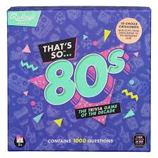Easy board games trivia questions and answers. That S So 80 S Trivia Game Of The Decade Board Games Trivia The Games Shop Board Games Card Games Jigsaws Puzzles Collectables Australia
