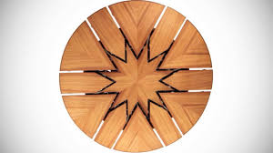 Fletcher Capstan Table My Brain Breaks Trying To Comprehend It Capstan Table Expandable Round Dining Table Expandable Table