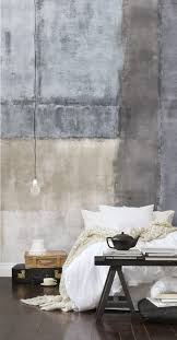 Striking Cement Wall Mural For The Ultimate Urban Interior Design Look Love This For The Living Room Faux Finishes Paredes Rusticas Decoracao Industri