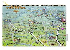 Maybe you would like to learn more about one of these? Texas Hill Country Cartoon Map Carry All Pouch For Sale By Kevin Middleton