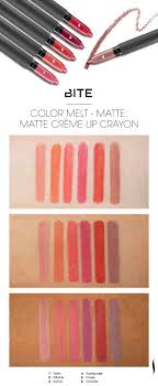 Bite Beauty Matte Crème Lip Crayon Swatches Pin On Swatches