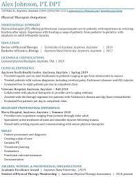 How To Write An Entry Level Physical Therapy Resume Berxi