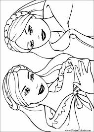 Coloriages 2 barbie rêve de danseuse étoile. Dessins De Peindre Et Couleur Barbie Princesse Imprimer Conception 001