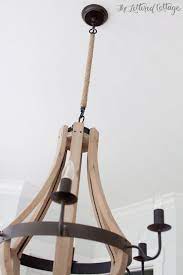 How to choose the right exterior lighting & fixtures. Twine Chandelier Chain Cover Cord Mate From Home Depot Twine And Hot Glue Dining Room Updates Chandelier Chain Decor