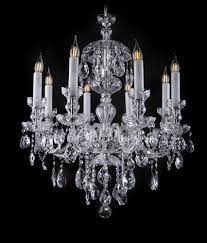 Minka lavery 4 light 1 tier mini crystal chandelier from the mini. 8 Arm Castle Crystal Chandelier Made Of Cut Blown Glass With Tulips Tulajka Bohemian Glass