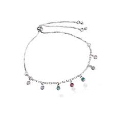 Cherry semi jóias moc, montes claros. Pulseira Pedrinhas Coloridas Rodio Branco Semi Joia Millia Acessorios Pulseiras Millia Brincos Chokers Colares Pulseiras Aneis E Acessorios De Luxo Pulseiras