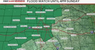 Flood watch in effect as rounds of heavy rain move through North Texas this weekend