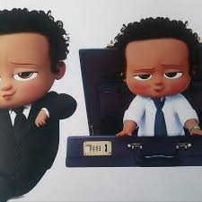 Light Skinned African American Boss Baby Balloon Stickers Etsy Baby Party Supplies Boss Baby Creative Baby Shower Themes
