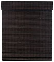 It can be installed inside or outside a frame. In Stock Radiance Cordless Privacy Weave Bamboo Roman Shade Asian Roman Shades By Radiance In Place Houzz
