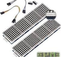 Amazon.com: ALAMSCN MAX7219 Dot Matrix Module 32x8 4 in 1 ...