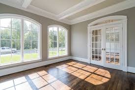 Radius Arch Transom Over French Doors In Home Office Solid Arch Window Casings French Doors Interior French Doors Arched Windows