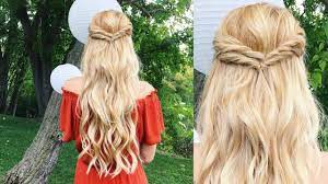 Then gather the rest of your hair into a chignon and tuck the braid around it to secure, using bobby pins to lock it in place. Wedding Guest Hair Tutorial Easy Double Twist Youtube