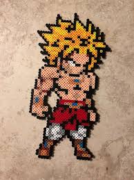 Broly Dragonball Z Super Perler Bead Perler Bead Art Perler Beads Pixel Art