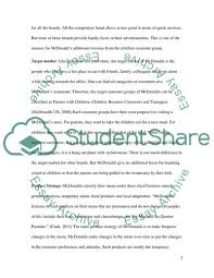 Maybe you would like to learn more about one of these? The Marketing Mix Product And Branding Strategies For Mcdonalds Research Paper