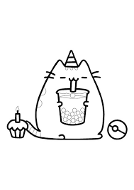 Pusheen Unicorn Coloring Pages Coloring Pages Birthday Coloring Pages Mermaid Coloring Pages