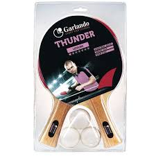 A basic table tennis paddle (also known as a racket, club, or bat) is used by table tennis players. Garlando Shop Com Table Tennis Racket Set Thunder