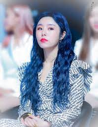 Fans Burst Into Laughter As A Reporter Kpop Hair Color Blue Hair Kpop Hair