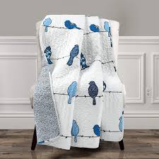 4.8 out of 5 stars, based on 17 reviews 17 ratings current price $73.00 $ 73. Amazon Com Lush Decor Rowley Birds Throw Blanket 60 X 50 Navy 16t004831 Home Kitchen