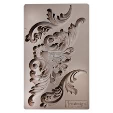Redesign Decor Moulds 5 X8 Thorton Medallion Silicone Molds Fondant Silicone Molds Molding