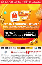 With maybank shopee visa platinum credit card you will enjoy better benefits with every purchase. Public Bank Credit Card Promotion Shopee April Pay Day 2018