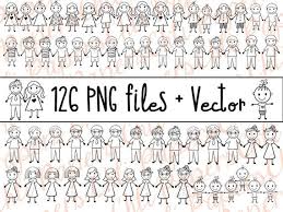 Stick Figure Clipart Figure Family Clipart Stick Etsy Stick Figures Stick Figure Family Clip Art