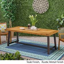 Free delivery and returns on ebay plus items for plus members. Carlisle Outdoor Eight Seater Wooden Dining Table By Christopher Knight Home On Sale Overstock 27594394