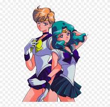 Sailor uranus' alternate identity is haruka tenou (天王 はるか, ten'ō haruka, renamed amara tenoh in some english adaptations), a teenage japanese student. Sailor Uranus Sailor Neptune By Marco Albiero Art Sailor Uranus And Neptune Hd Png Download 585x751 875737 Pngfind