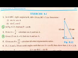 Trig applications geometry chapter 8 packet … 4 дн. Class 10 Maths Trigonometry Exercise 8 1 Solution Chapter 8 Trigonometry Youtube