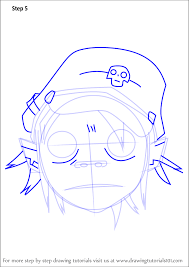 · how to draw gorilla in easy steps for beginners lesson.tutorial of drawing technique. Learn How To Draw 2d From Gorillaz Gorillaz Step By Step Drawing Tutorials