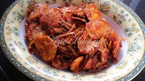 Add in the fried anchovies, tempeh and peanuts into the sambal and mix well to combine. Sambal Kentang Ikan Bilis Rangup Https Cstu Io 3d220f Food Cuisine Sambal