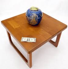 Design by elisa honkanen available in the following finishes: Danish Mid Century Modern Solid Thick Teak Top Square Coffee Side Table For Sale At 1stdibs