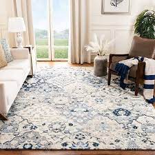 Safavieh Glamour Charmaine Floral Area Rug Or Runner Walmart Com Farm House Living Room Rugs In Living Room Light Blue Living Room