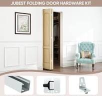 Amazon.com: JUBEST Herrajes de puerta plegable de 36 pulgadas, kit de  herrajes de puerta plegables, montaje superior, herrajes para puerta  interior, ...