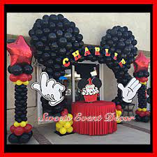 Halloween decoration balloon ghost festival skull pumpkin bat birthday decoration aluminum foil balloon baby shower home decor. Mickey Mouse Minnie Mouse Theme Balloon Decoration Mickey Mouse Birthday Decorations Fiesta Mickey Mouse Mickey Mouse 1st Birthday