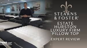 Every detail of stearns & foster® mattresses is crafted to give you a mattress that's luxuriously comfortable. Stearns Foster Estate Hurston Luxury Firm Euro Pillow Top Mattress Expert Review Youtube