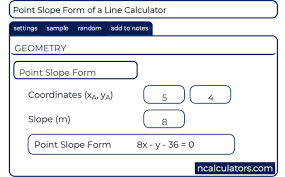 Point Slope Form Calculator Point Slope Point Slope Form Online Calculator