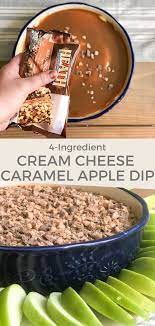 Cream Cheese Caramel Apple Dip The Turquoise Home Recipe Dessert Dip Recipes Caramel Apple Dip Caramel Apples Easy