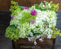 Centerpiece with dahlias, garden roses and succulents. Wooden Box Centerpiece You Can Easily Put Together In No Time