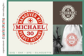 Download Birthday Hangover Kit Personalized 30 40 50 Birthday Svg Design File By Cleancutcreative Thehungryjpeg Com