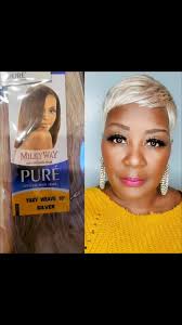 ✨️ Blonde Lovers !!!!!!!! "CLIP-IN-WEAVE" MONICA Hair: MilkyWay  Color:Silver "ash blonde" #shortquickweaves #shortandblonde #ashblonde  #gramblinghair #DunnUp #Stylist_ElandaDunn #louisianastylist ...