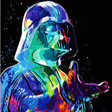 Star Wars Abstract Painting Star Wars Art Abstract Art The Star Wars Art Star Wars Painting Star Wars Wallpaper