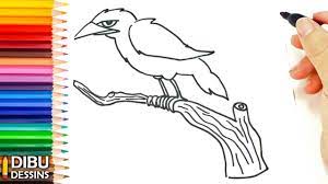 comment dessiner un corbeau dessin de youtube livre coloriage train graffiti